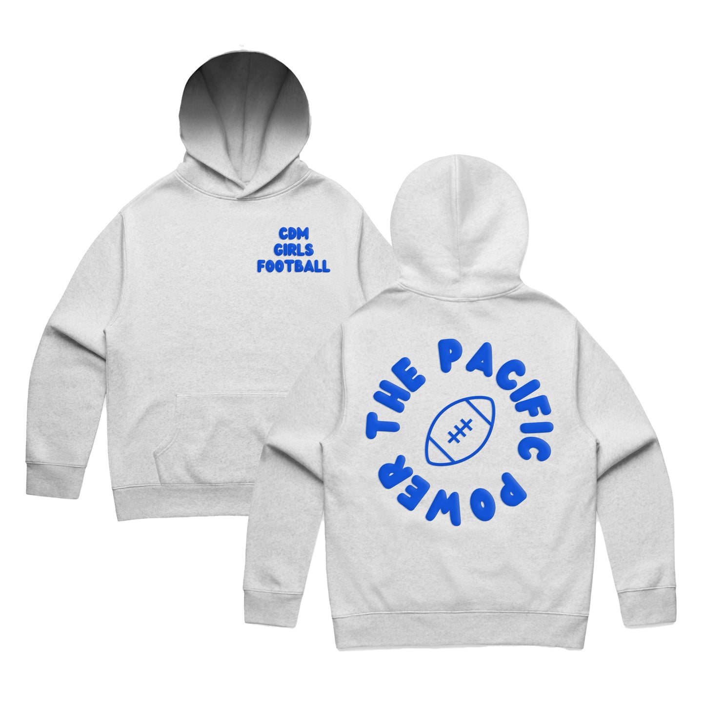 Pacific Power Puff Hoodie - Heather White